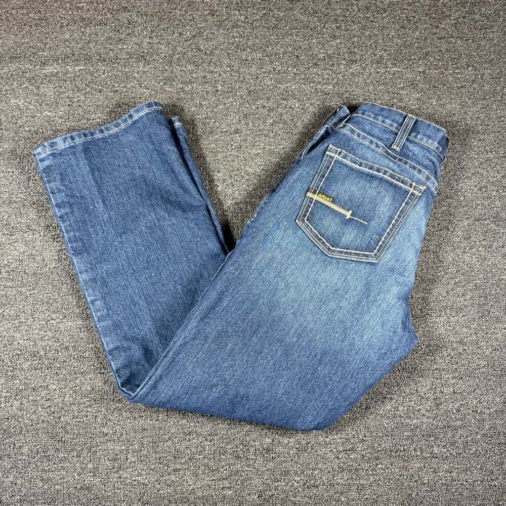 Ariat Rebar M4 Relaxed Boot Cut Jeans Mens 32x32 Blue Denim